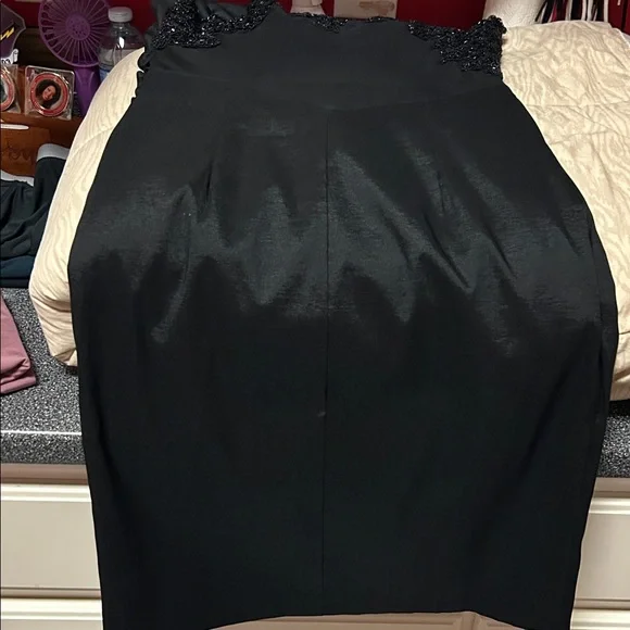 Xscape Black One Shoulder Dress - Picture 7 of 7